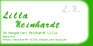 lilla meinhardt business card